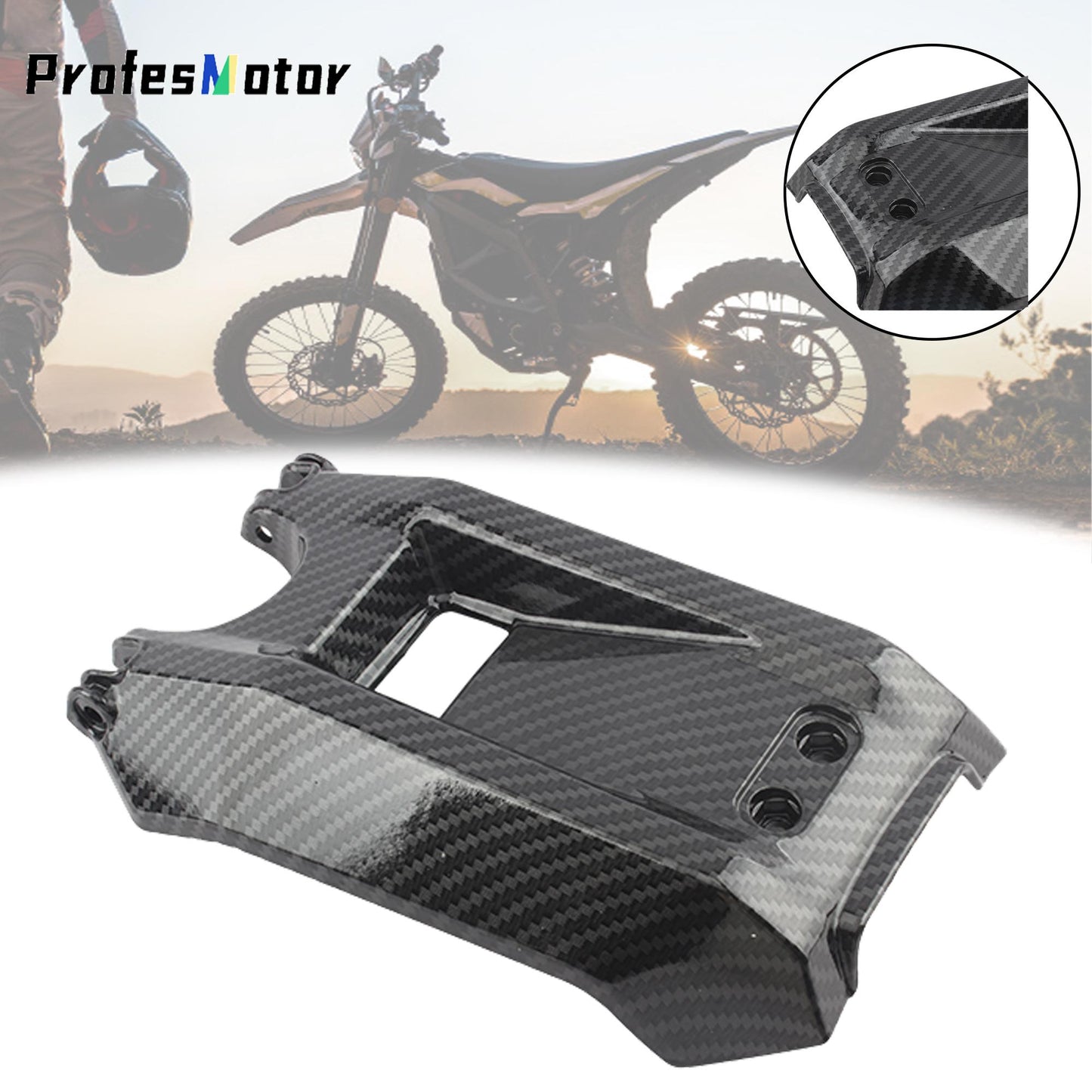 Surron Accessories Light Bee X Carbon Fiber Battery Compartment Cover Bike Off-Road